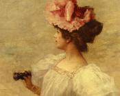 冯检基 亨德里克 克梅雷尔 : Woman With Opera Glasses